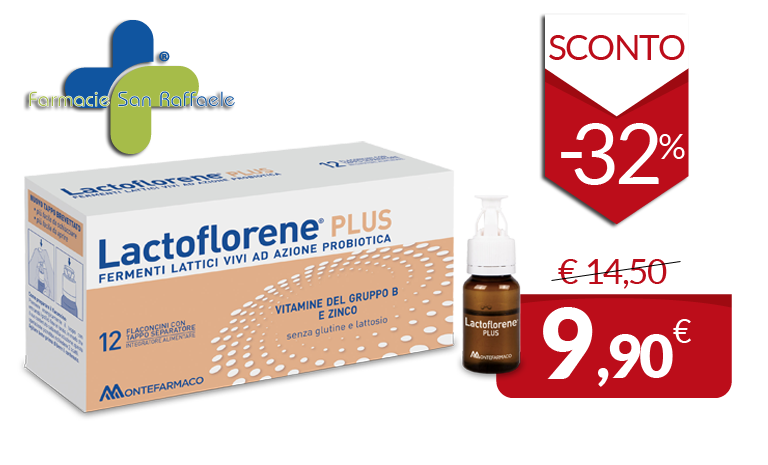 Lactoflorene® Plus

Integratore alimentare a base di fermenti lattici vivi ad azione probiotica.

Flaconcini con tappo separatore, disponibile nella confezione da 12 pezzi.
